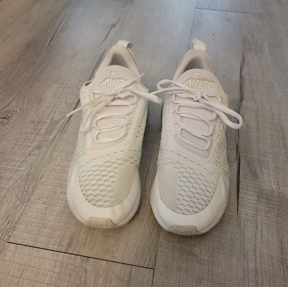 Nike Air Max 270 All-White Sneakers - Picture 1 of 7